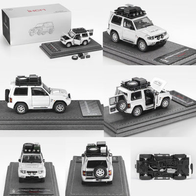 *Pre-Orders* Mitsubishi Licensed Products - Pajero Evolution V55 (Open-Engin & Rear Hoods+Doors, Visible Engine), 1:64 Scale (White)