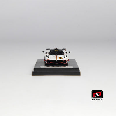 Premium scale diecast model car  – Pagani Huayra R, 1:64 Scale (Pearl White) Collectible