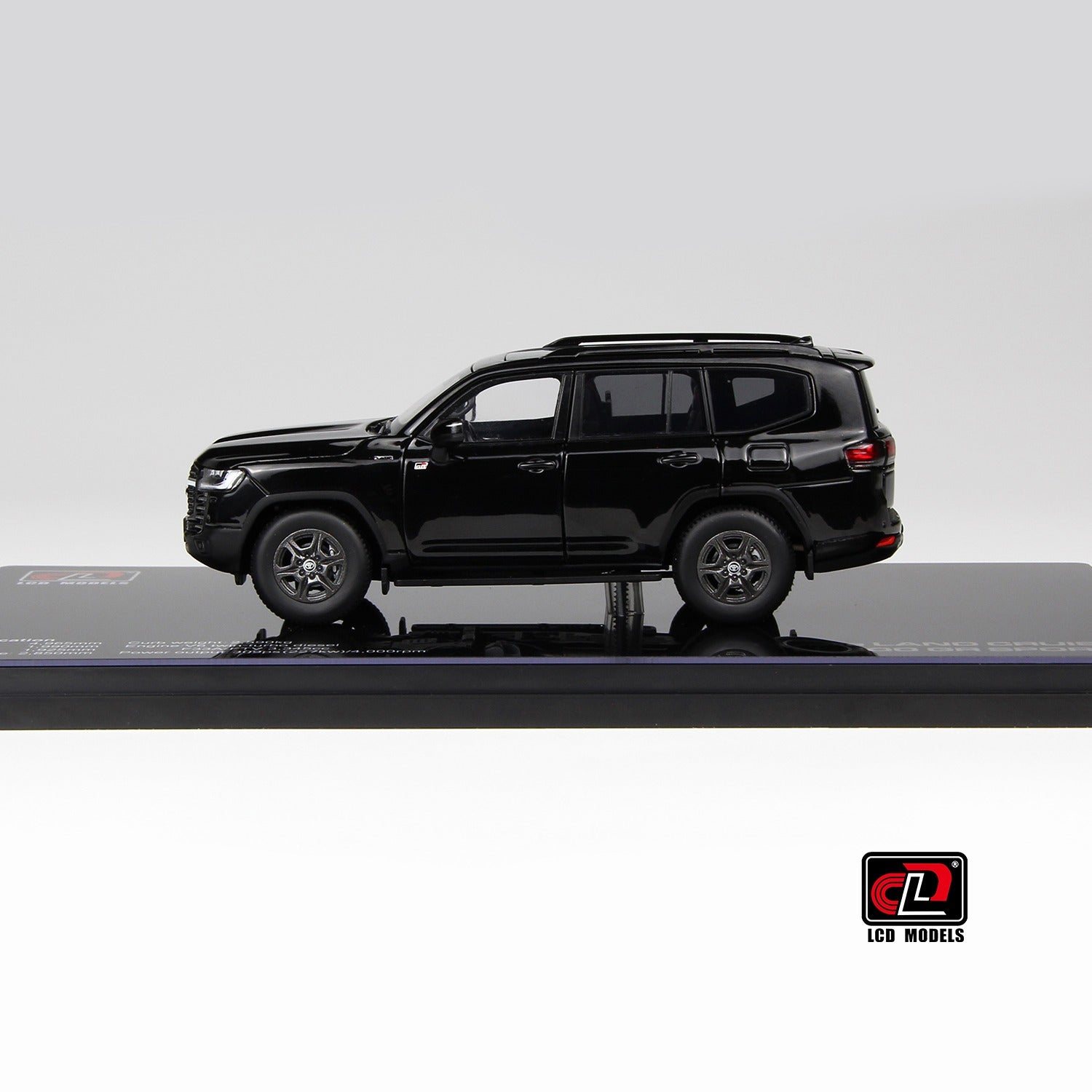 Premium scale diecast model car  – Toyota LC300-GR Sport, 1:43 Scale (Black) Collectible