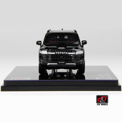 Premium scale diecast model car  – Toyota LC300-GR Sport, 1:43 Scale (Black) Collectible