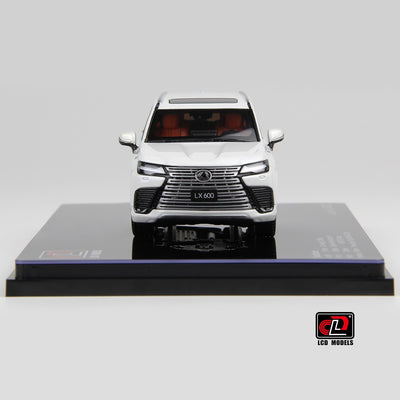 Premium scale diecast model car  – LEXUS LX600, 1:43 Scale (White) Collectible