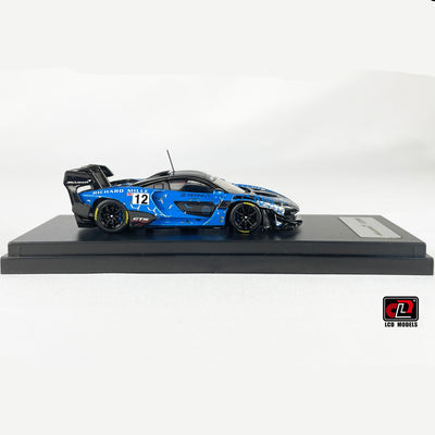 Premium scale diecast model car  – McLaren Senna GTR, 1:64 Scale (Electroplating Blue) Collectible