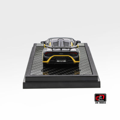 Premium scale diecast model car  – Lamborghini Huracan STO Foshan APA XPO Special Package 2025, 1:64 Scale (Silver Grey) Collectible