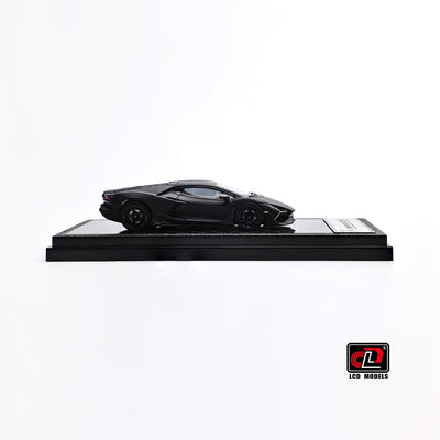 Premium scale diecast model car  – Lamborghini Revuelto, 1:64 Scale (Matte Black) Collectible