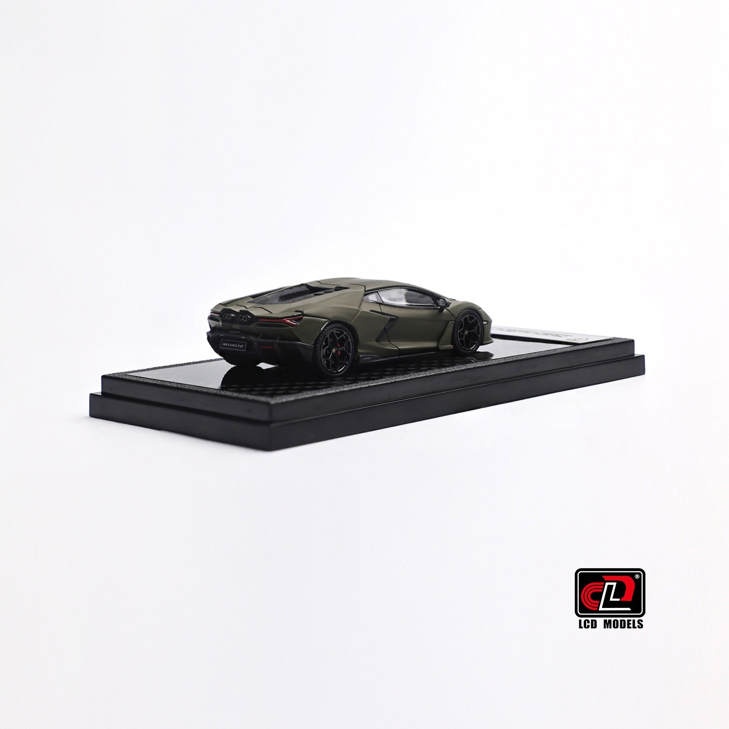 Premium scale diecast model car  – Lamborghini Revuelto, 1:64 Scale (Matte Green) Collectible