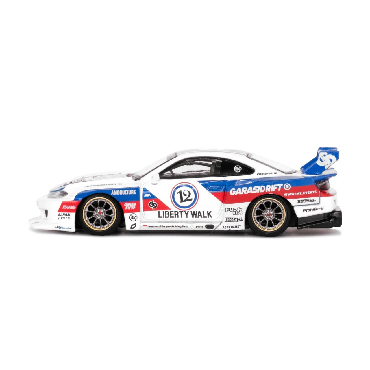 *PRE-ORDER* Wataru Kato Signed Exclusive - Mini GT (Liberty Walk Limited Edition) Nissan S15, 1:64 Scale (Silvia Blister)