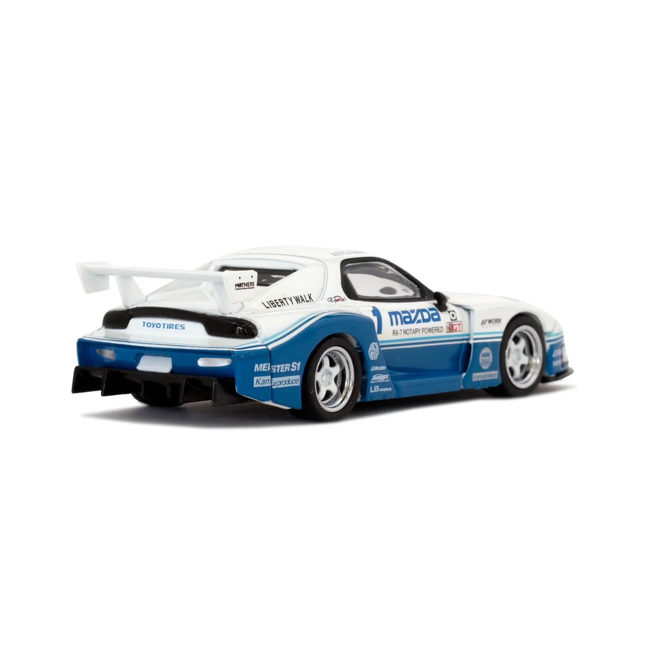 *PRE-ORDER* Wataru Kato Signed Exclusive - Mini GT (Liberty Walk Limited Edition) Mazda RX7 Blister, 1:64 Scale
