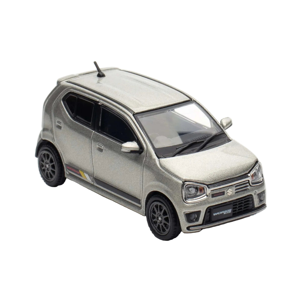 *PRE-ORDER* Suzuki Alto Works (HA36S), 1:64 Scale (Silver)