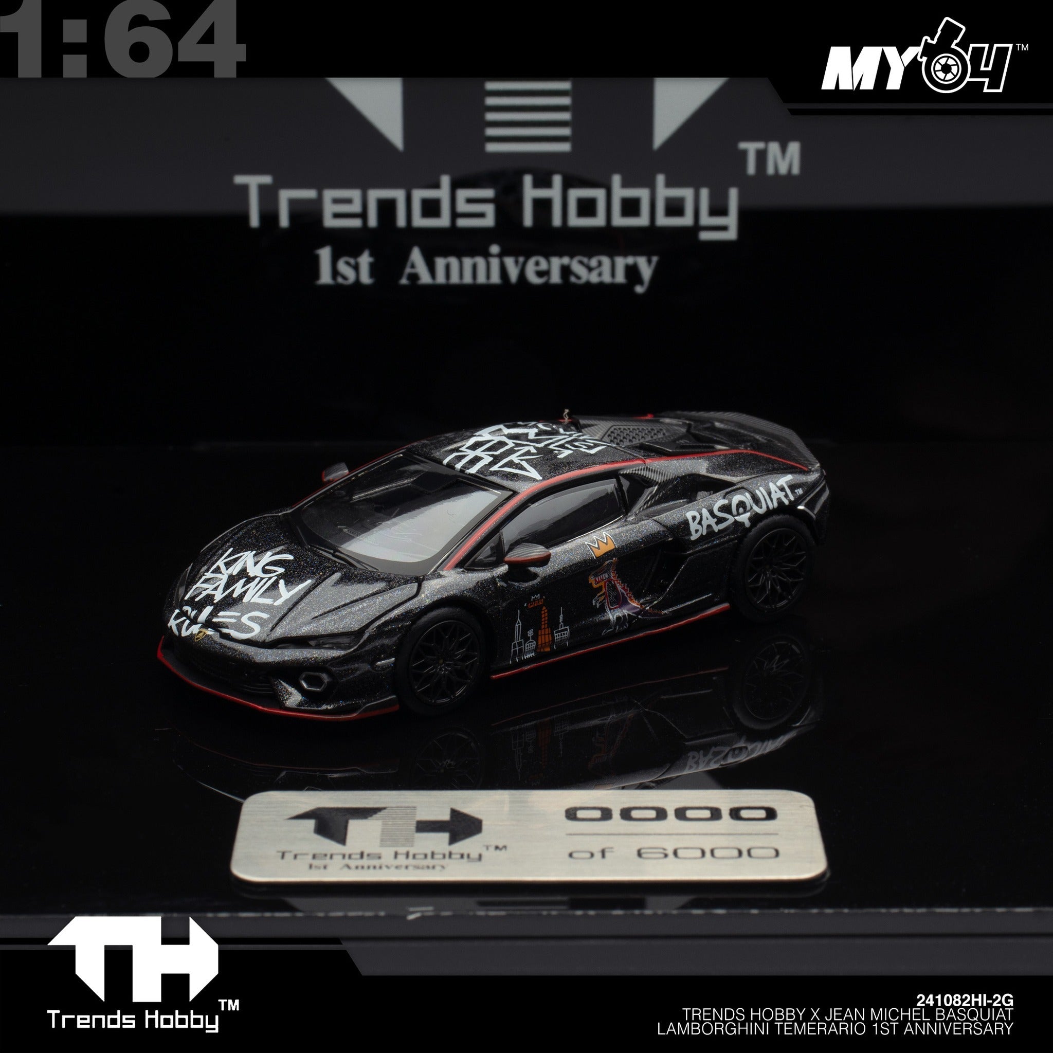 Trends Hobby X Jean Michel Basquiat Lamborghini Temerario 1st Anniversary, 1:64 Scale