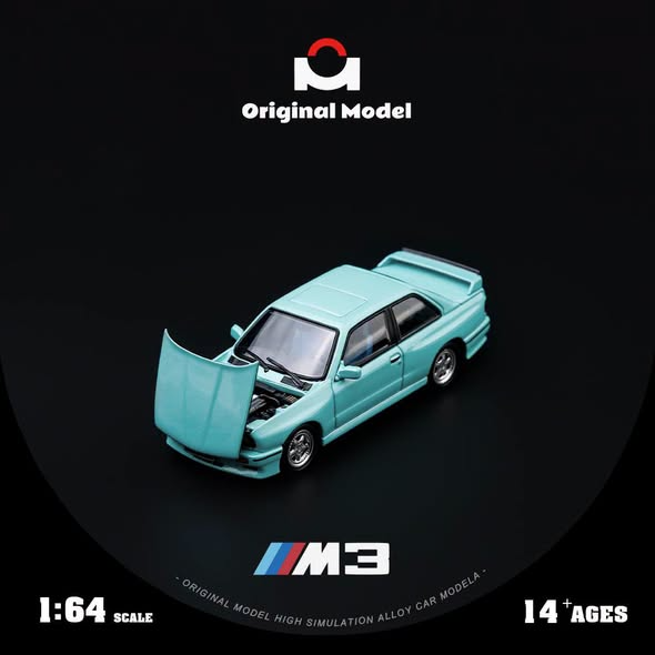 *PRE-ORDER* E30 Mercedes Benz M3, 1:64 Scale (Mint Green)