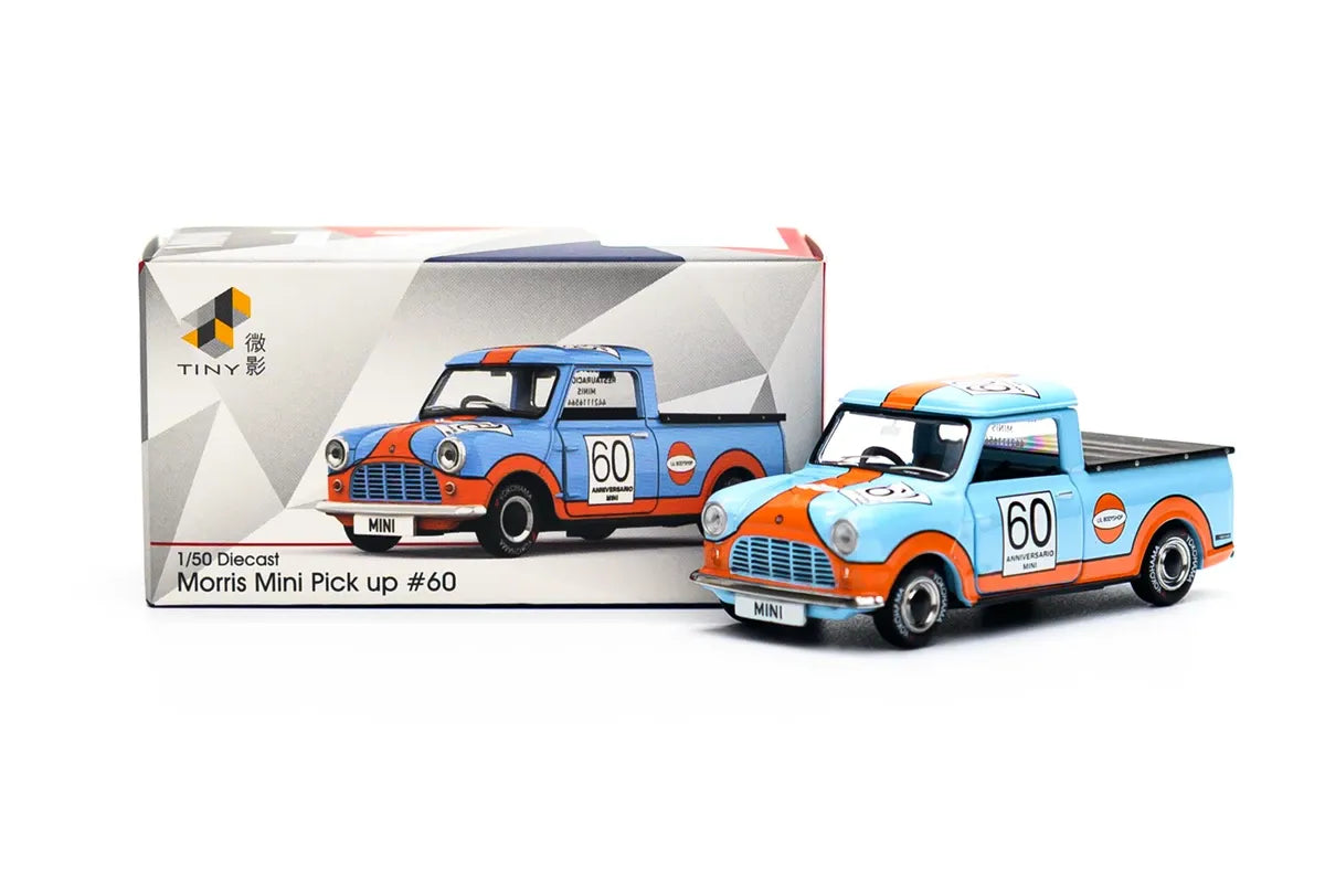 Premium scale diecast model car  – Morris Mini Pickup #60, 1:50 Scale Collectible