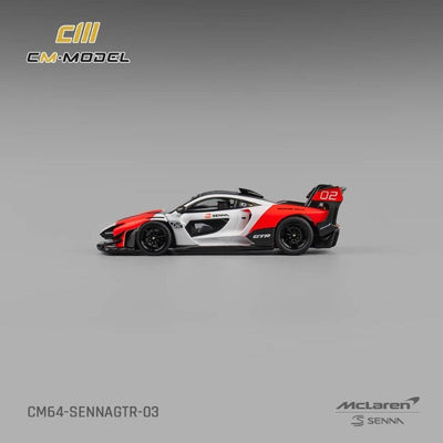 McLaren Senna GTR, 1:64 Scale (White & Red)