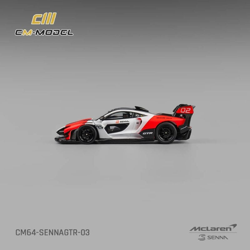 McLaren Senna GTR, 1:64 Scale (White & Red)