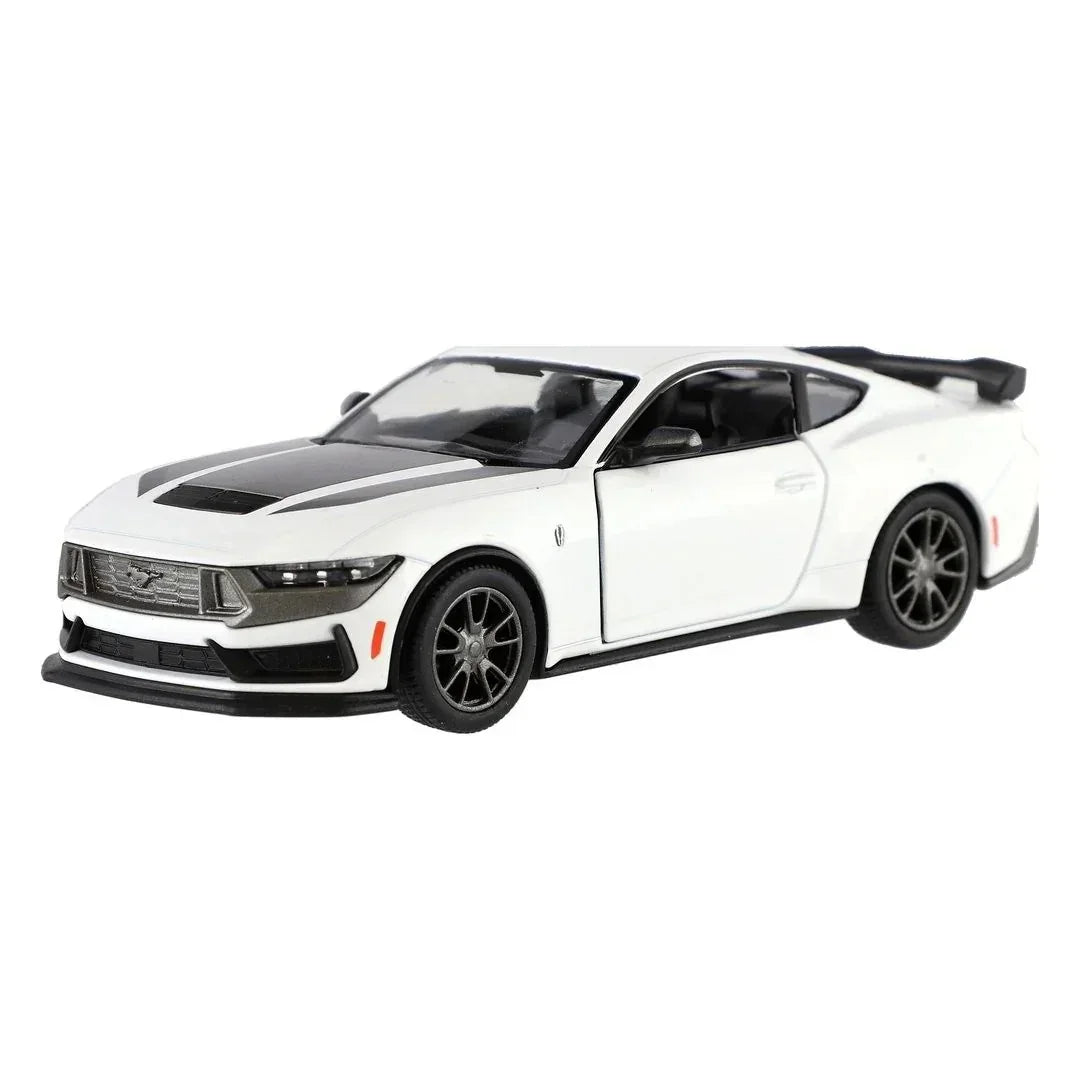 Premium scale diecast model car  – Ford Mustang Dark Horse 2024, 1:36 Scale (White) Collectible
