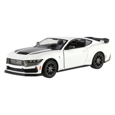 Premium scale diecast model car  – Ford Mustang Dark Horse 2024, 1:36 Scale (White) Collectible