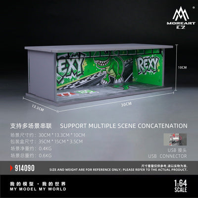 *PRE-ORDER* Theme Light Assembly Scene Model Green Dragon Painted Scene (Diaroma), 1:64 Scale