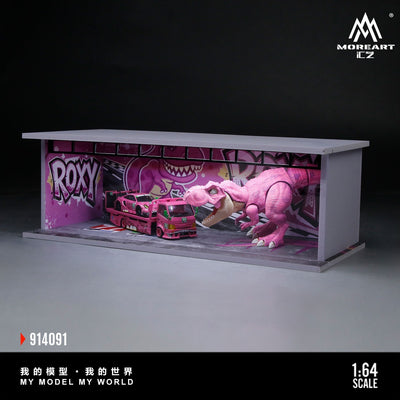 *PRE-ORDER* Theme Light Assembly Scene Model Pink Dragon Painted Scene (Diaroma), 1:64 Scale