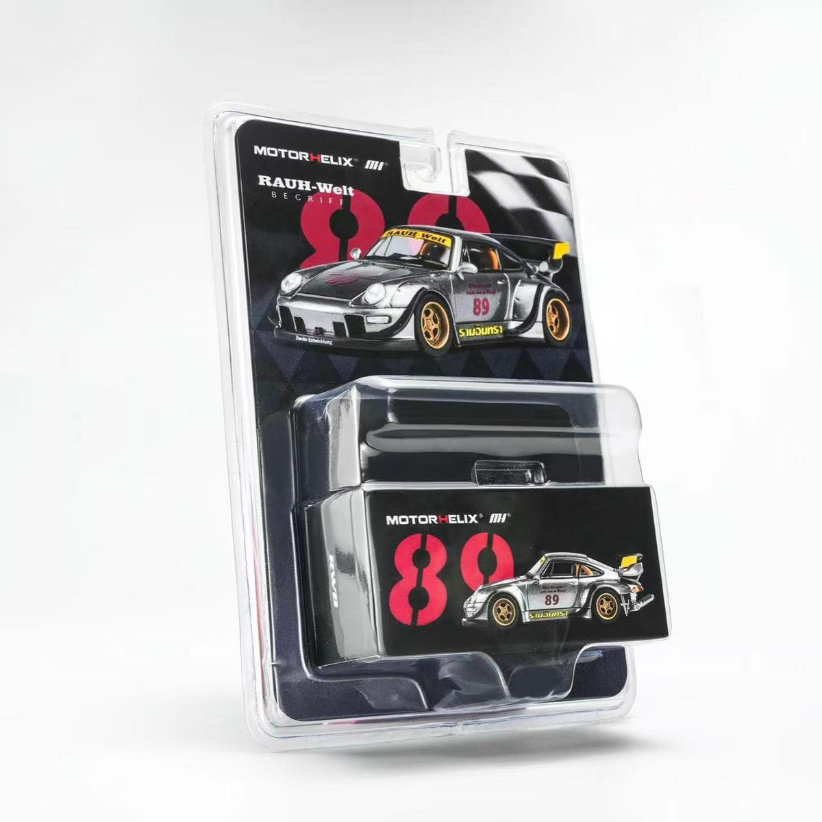 *PRE-ORDER* RWB 993 – Ramrinta Gun Grey / Racing Livery (Chance of Chase Car), 1:64 Scale