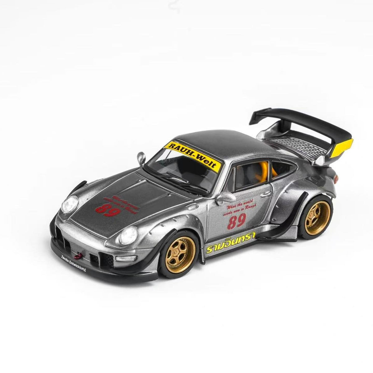 *PRE-ORDER* RWB 993 – Ramrinta Gun Grey / Racing Livery (Chance of Chase Car), 1:64 Scale