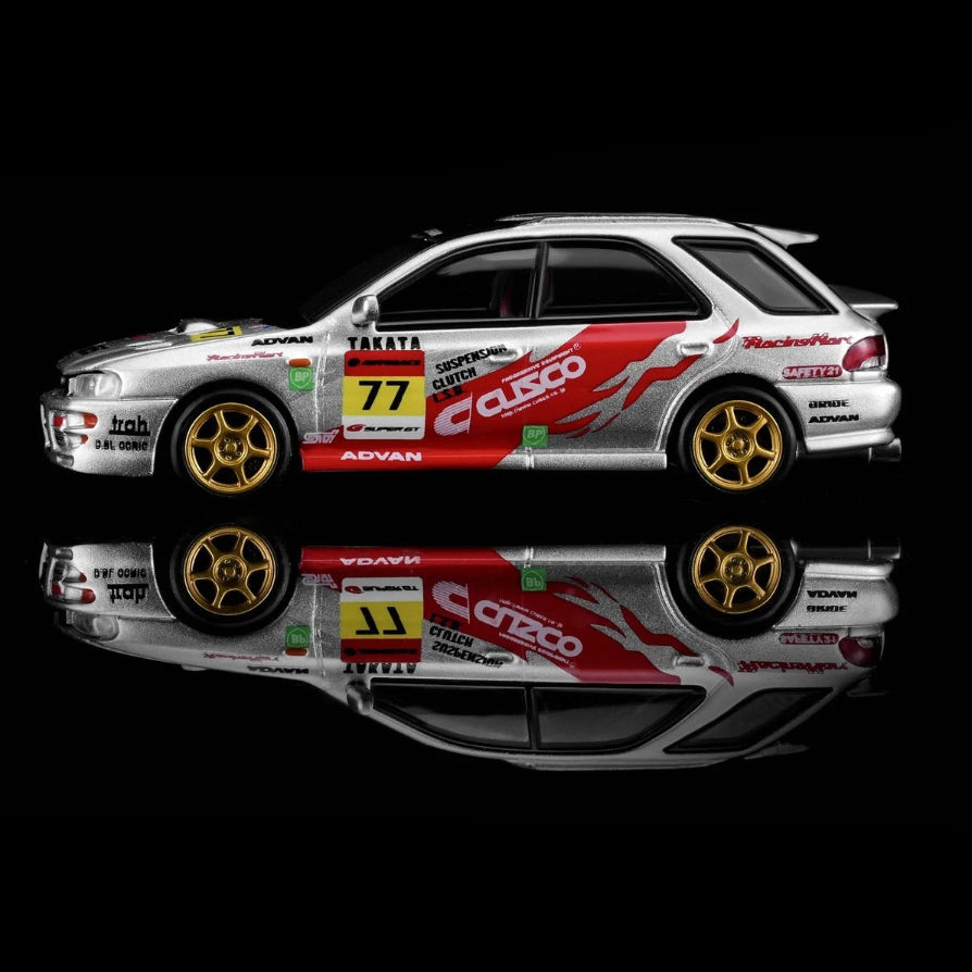 *PRE-ORDER* Subaru Impreza Wagon WRX STi Version VI Cusco Silver Livery, 1:64 Scale