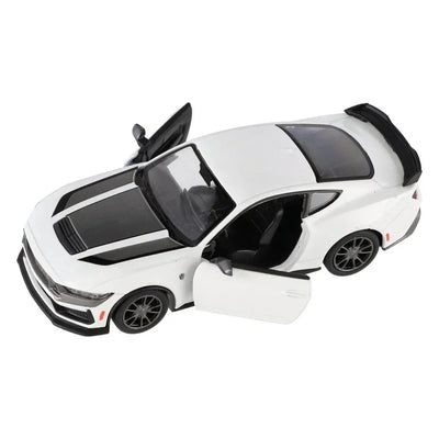 Premium scale diecast model car  – Ford Mustang Dark Horse 2024, 1:36 Scale (White) Collectible