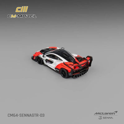 McLaren Senna GTR, 1:64 Scale (White & Red)