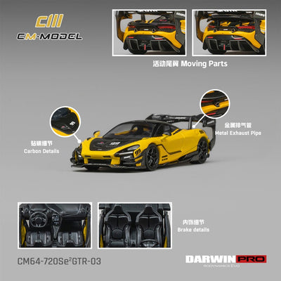 *PRE-ORDER* DarwinPRO 720SE² GTR – Pearlie Yellow #99, 1:64 Scale
