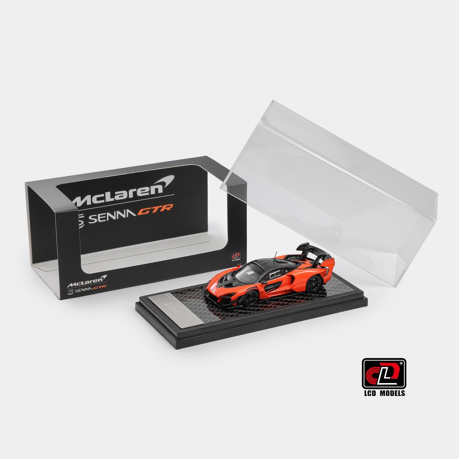 Premium scale diecast model car  – McLaren Senna GTR, 1:64 Scale (Orange) Collectible