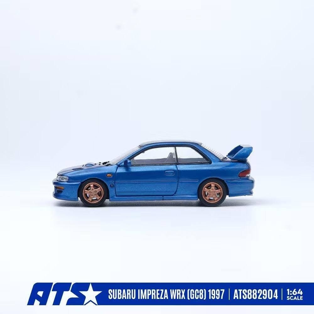 *PRE-ORDER* SUBARU IMPREZA WRX (GC8) 1997, 1:64 Scale (Blue)