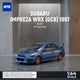 *PRE-ORDER* SUBARU IMPREZA WRX (GC8) 1997, 1:64 Scale (Blue)