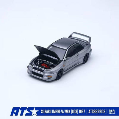 *PRE-ORDER* SUBARU IMPREZA WRX (GC8) 1997, 1:64 Scale (Gray)