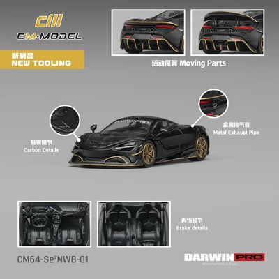 *PRE-ORDER* DarwinPRO 720SE²NWB, 1:64 Scale (Matte Black)