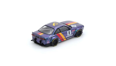 Premium scale diecast model car  – Nissan Silvia (S14) Boss Rocket Bunny, 1:64 Scale (Magic Purple) Collectible