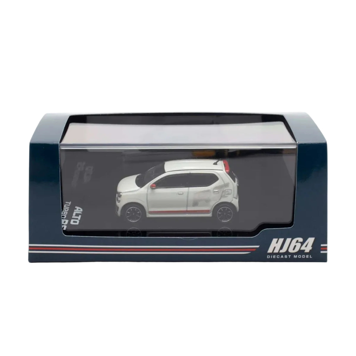 *PRE-ORDER* Suzuki Alto Turbo RS (HA36S) RS Decal Tune, 1:64 Scale (Pearl White)