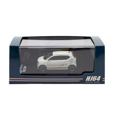 *PRE-ORDER* Suzuki Alto Turbo RS (HA36S) RS Decal Tune, 1:64 Scale (Pearl White)