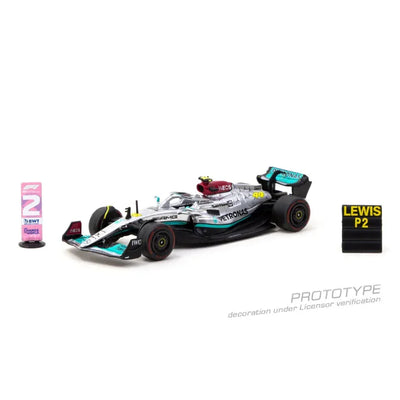 Premium scale diecast model car  – Mercedes-AMG F1 W13 E Performance Sao Paulo Grand Prix #44 Lewis Hamilton 2022, 1:64 Scale Collectible