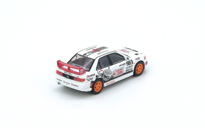 Premium scale diecast model car  – Mitsubishi Lancer Evolution III Trackerz Racing, 1:64 Scale Collectible