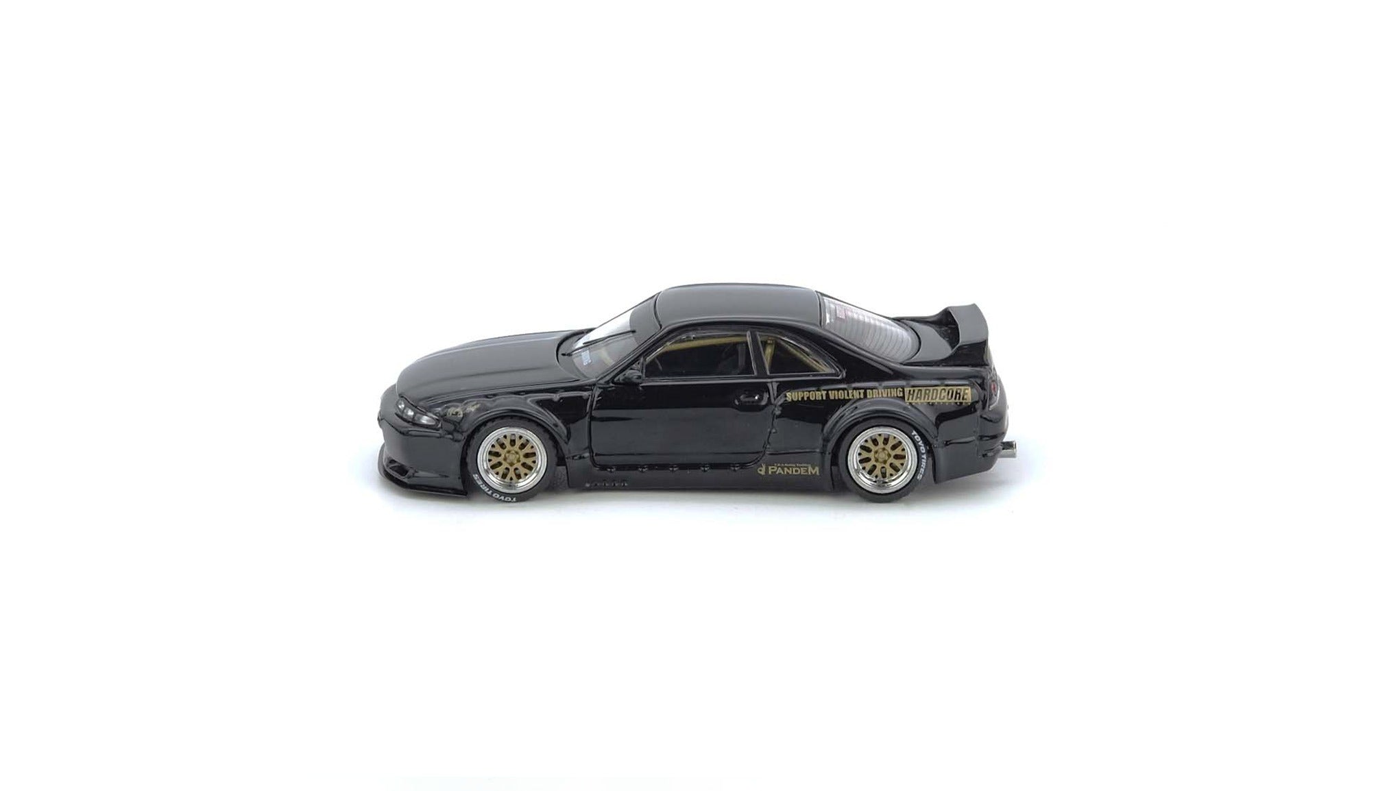 Premium scale diecast model car  – *PRE-ORDER* Pandem GT-R BCNR33,1:64 Scale (Black) Collectible