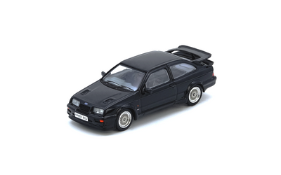 Premium scale diecast model car  – Ford Sierra RS500 Cosworth, 1:64 Scale (Black) Collectible