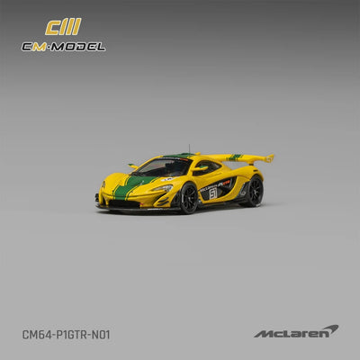 *PRE-ORDER* McLaren P1 GTR – Harrods Livery #51, 1:64 Scale (Yellow)