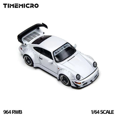 *PRE-ORDER* Time Micro Porsche RWB 964, 1:64 Scale (White)