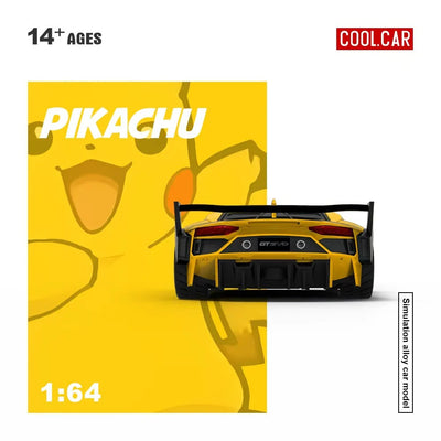 *PRE-ORDER* Lamborghini GTEVO Pikachu, 1:64 Scale (Yellow)