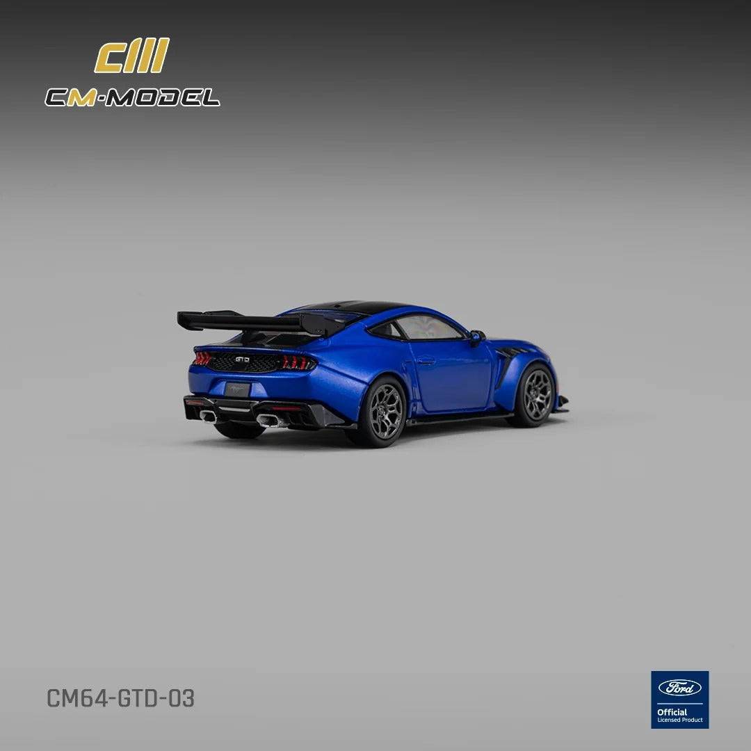 *PRE-ORDER* Ford GTD – Lightning Blue with Vivid Black Hood, 1:64 Scale