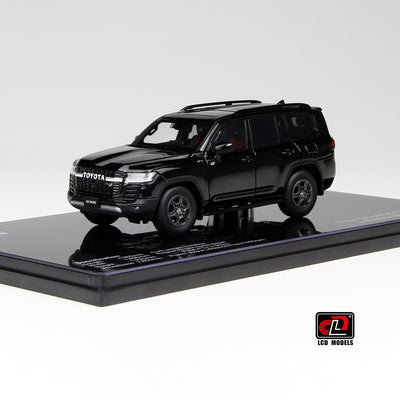 Premium scale diecast model car  – Toyota LC300-GR Sport, 1:43 Scale (Black) Collectible