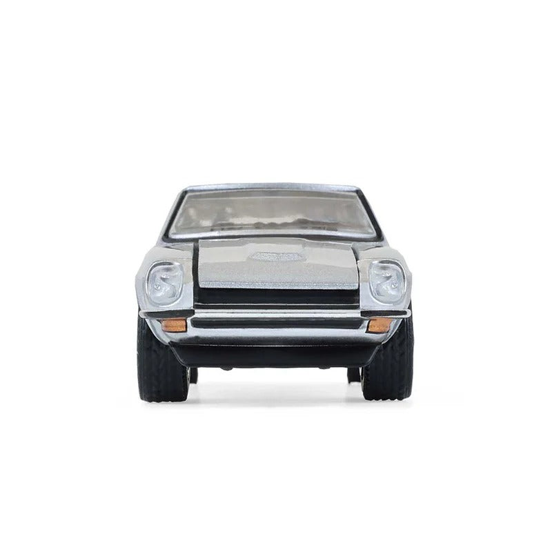 Premium scale diecast model car  – Datsun 240Z Barrett-Jackson 1970, 1:64 Scale (Grey) Collectible