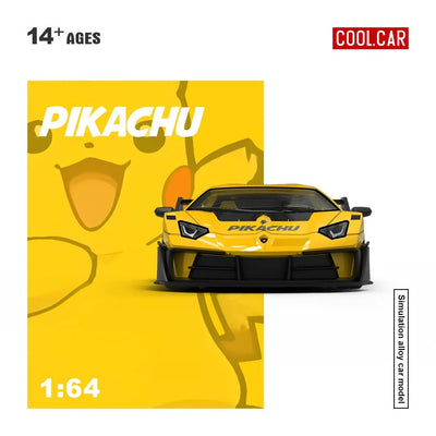 *PRE-ORDER* Lamborghini GTEVO Pikachu, 1:64 Scale (Yellow)