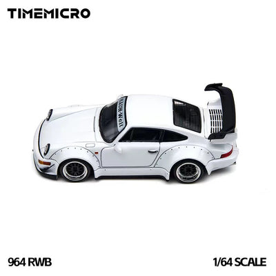 *PRE-ORDER* Time Micro Porsche RWB 964, 1:64 Scale (White)