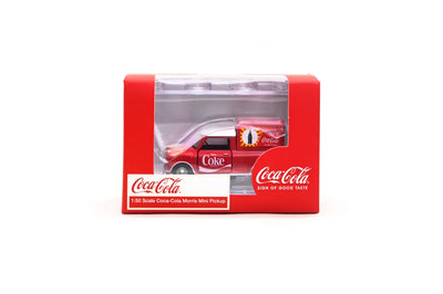 Premium scale diecast model car  – Morris Mini Pickup Coca-Cola, 1:50 Scale Collectible