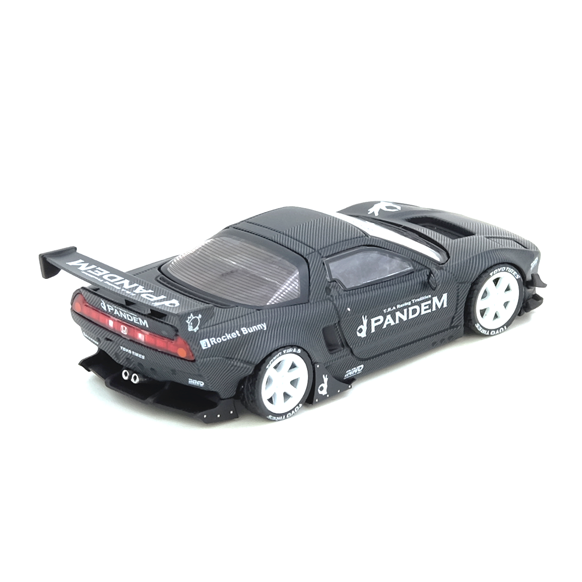 NSX NA1 Rocket Bunny Full Carbon (Black Chrome Chase Car) Indonesia Diecast Expo 2025 Event Edition, 1:64 Scale (Matte Black)