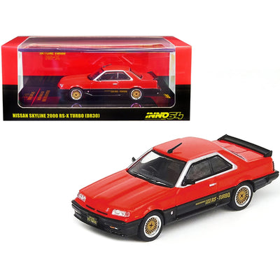Nissan Skyline 2000 Turbo RS-X (DR30), 1:64 Scale (Red & Black)